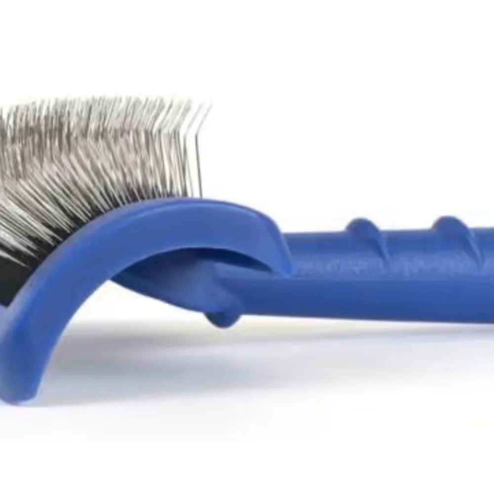 NEW Show Tech Tuffer Tangles Slicker Brush Dog Grooming Angled Pins Dematting